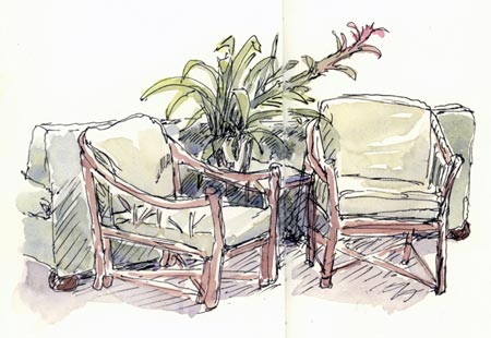 At Kahului Airport sketch_kahului_airport