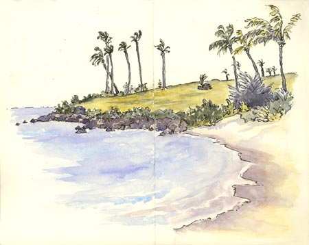 Kapalua Bay sketch_Kapalua_bay_maui