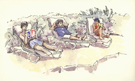 At the Pool sketch_swimming_pool