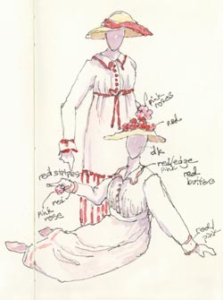Le Butard & La Rosière Day Dresses sketch_poiret_dresses