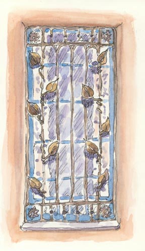 Historic Window sketch_taos_window_new_mexico