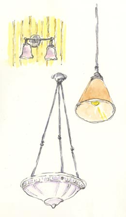 Lamps at Market Bar sketch_lamps_lights
