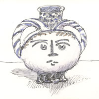 Picasso Ceramics: Double Face, 1950 sketch_picasso_ceramics