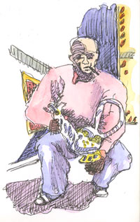 Picasso, from Photo at Exhibit sketch_picasso