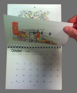 Cafe Sketch, Berkeley sketch-calendar-spread