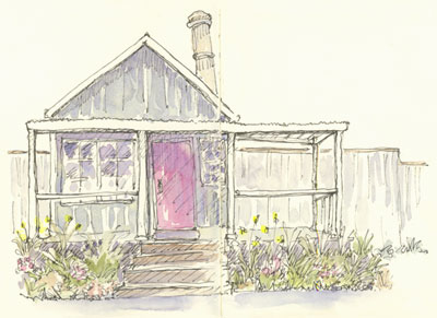 At Carneros Inn sketch_cottage