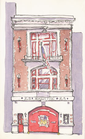 58th Street Firehouse sketch_fire_station