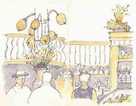 Payard Cafe, Lexington Avenue sketch_cafe_payard