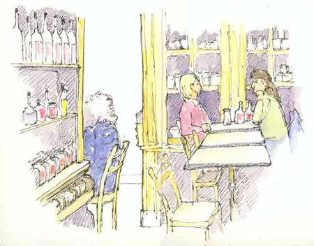 Le Pain Quotidien Cafe, 65th Street sketch_cafe_pain_quotidien