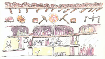 Bar at Chispa sketch_bar