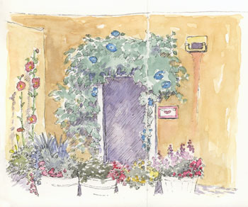 Canyon Road Shop sketch_santa_fe_canyon_road