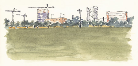 Austin Skyline sketch_austin skyline