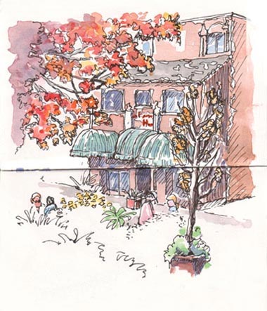 French Hotel & Cafe sketch_berkeley_french_hotel