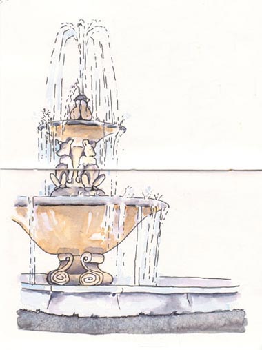 sketch_fountain_berkeley_arlington_marin