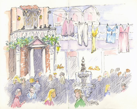 Venezia Restaurant sketch_restaurant